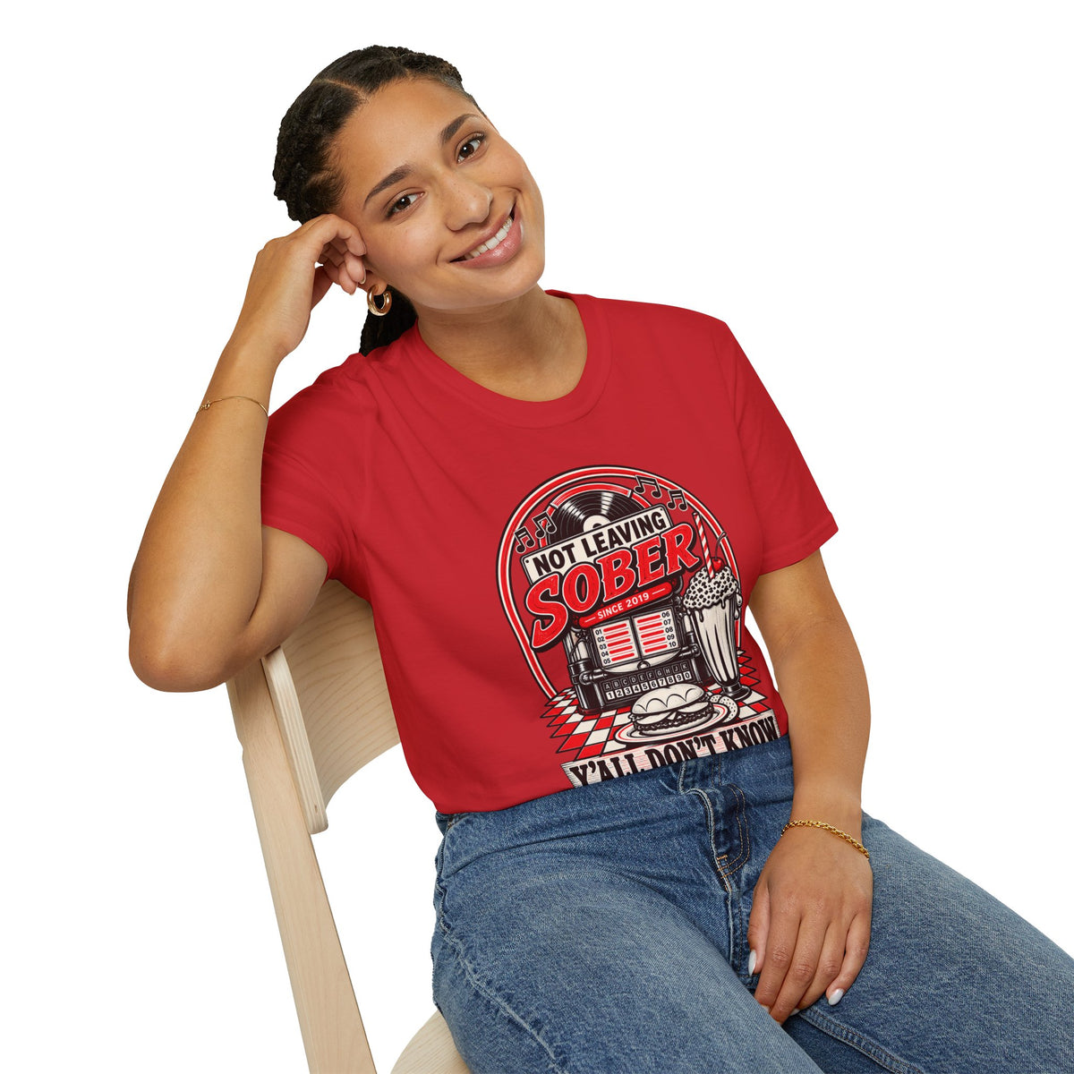 Not Leaving Sober Retro Diner T-shirt