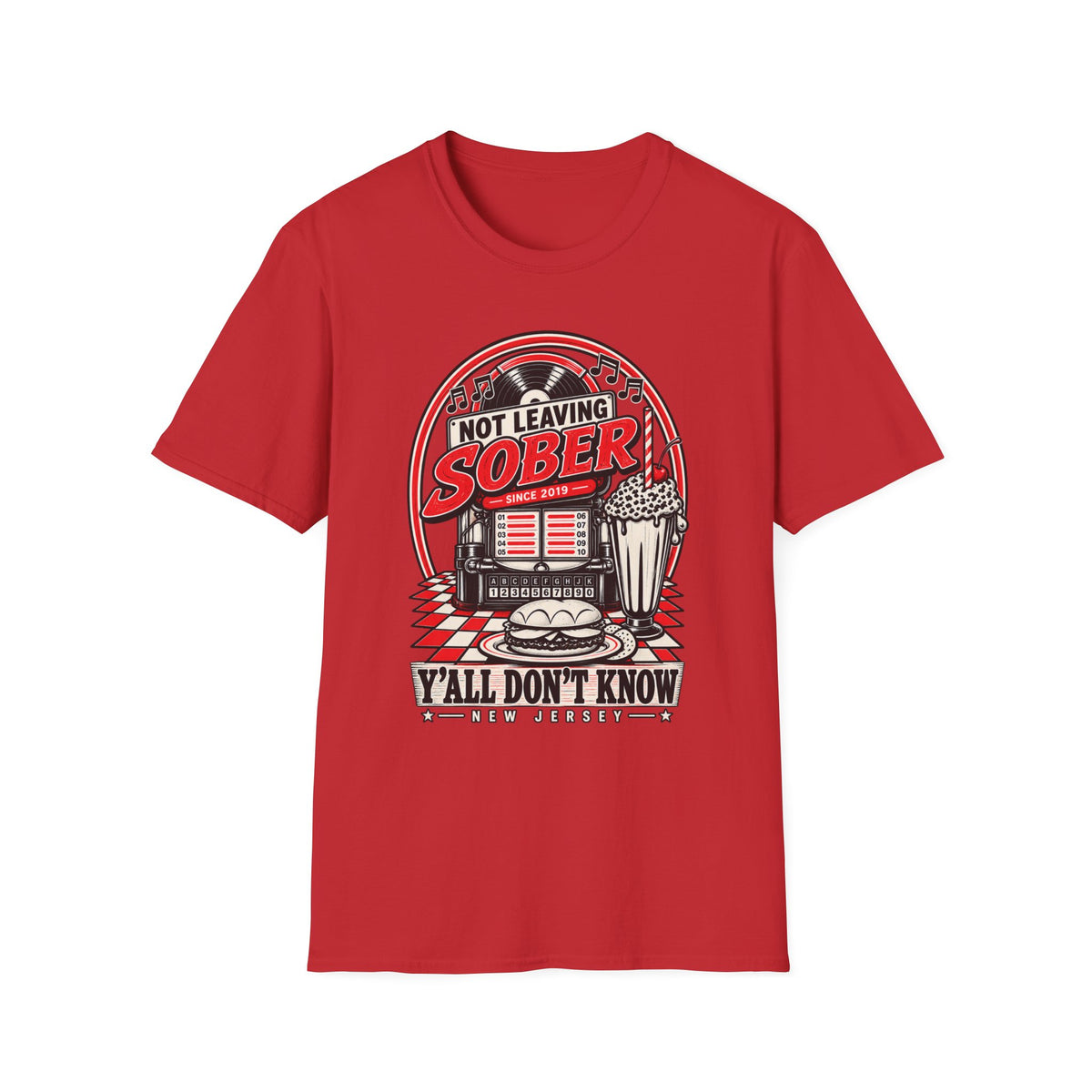 Not Leaving Sober Retro Diner T-shirt