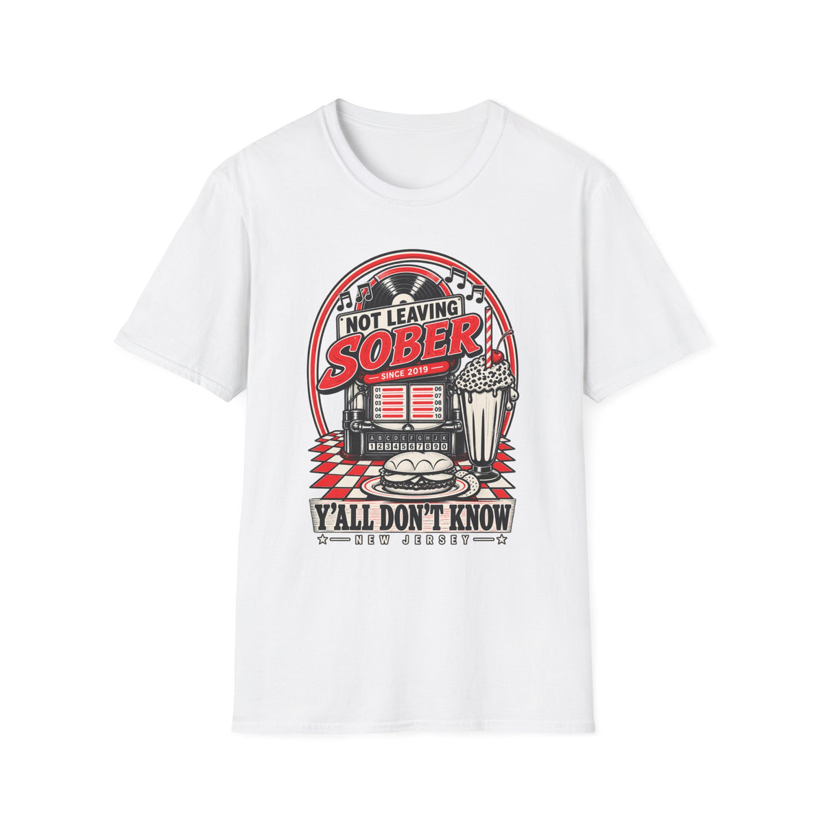 Not Leaving Sober Retro Diner T-shirt