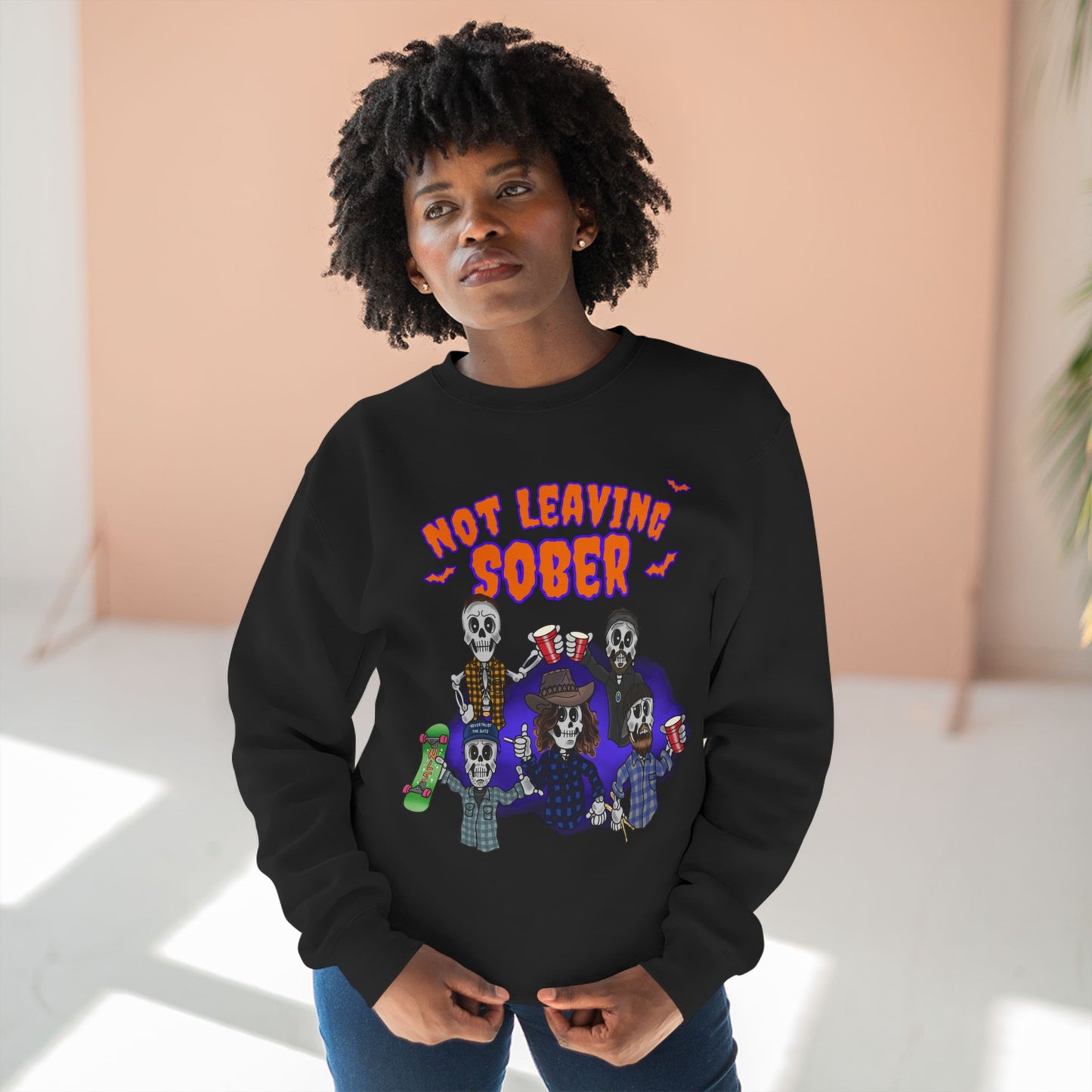 Not Leaving Sober Spooky SZN crewneck