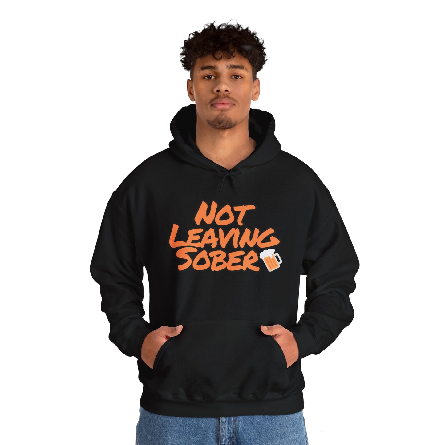 Not Leaving Sober black hoodie