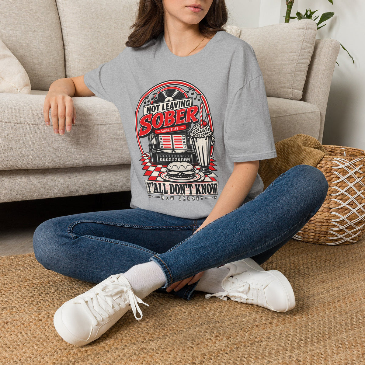 Not Leaving Sober Retro Diner T-shirt