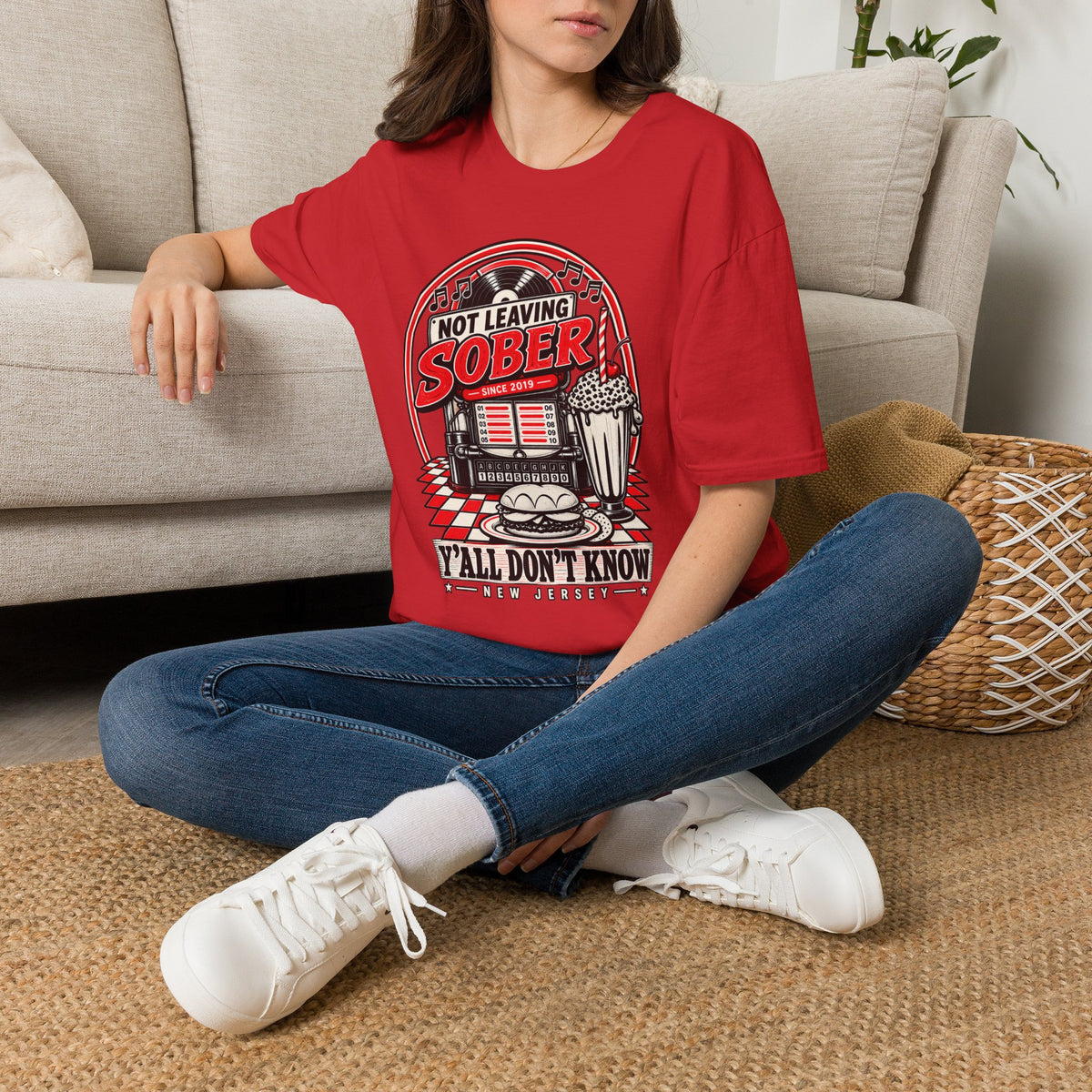 Not Leaving Sober Retro Diner T-shirt