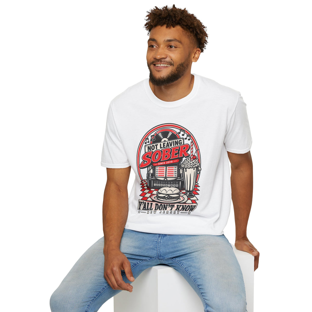 Not Leaving Sober Retro Diner T-shirt
