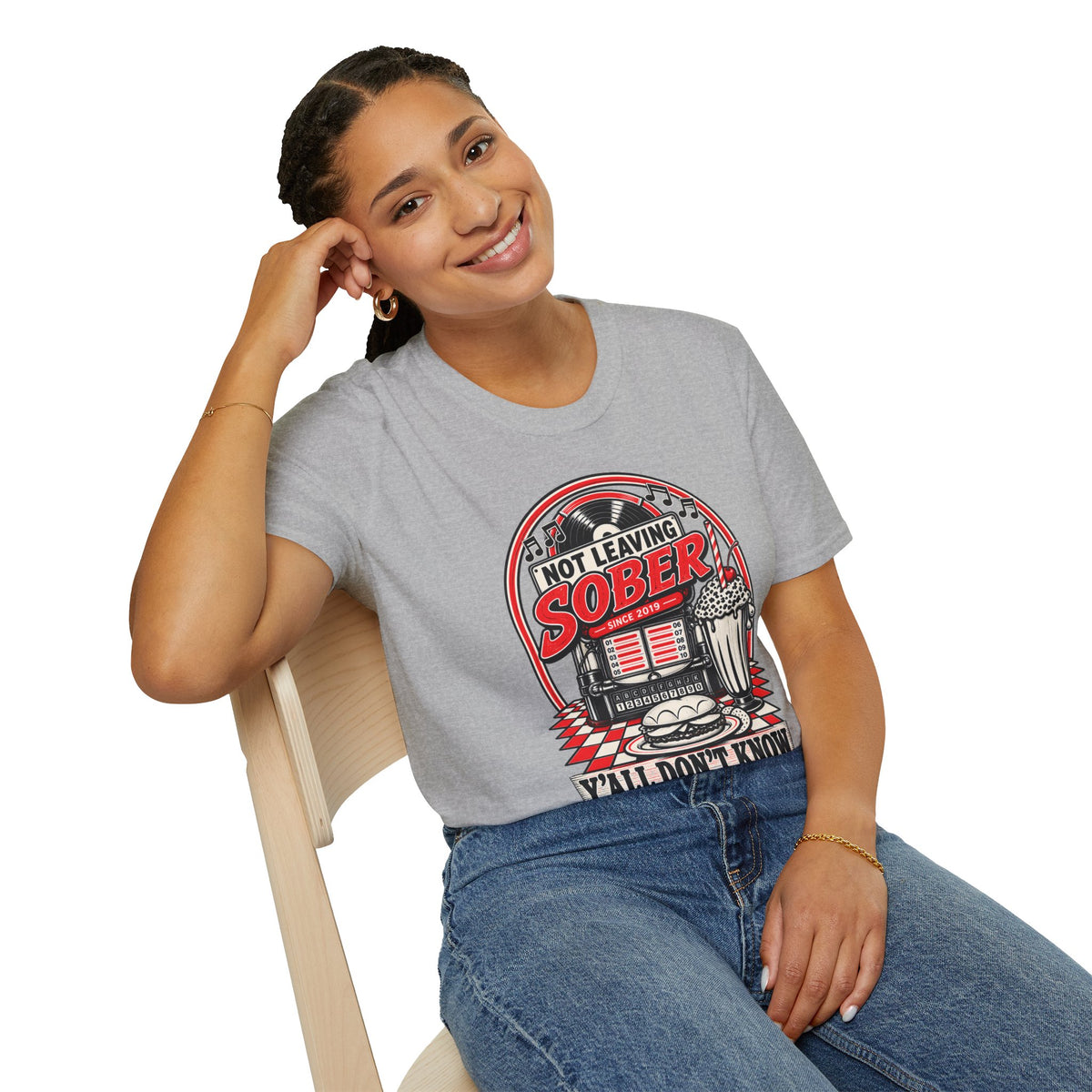 Not Leaving Sober Retro Diner T-shirt
