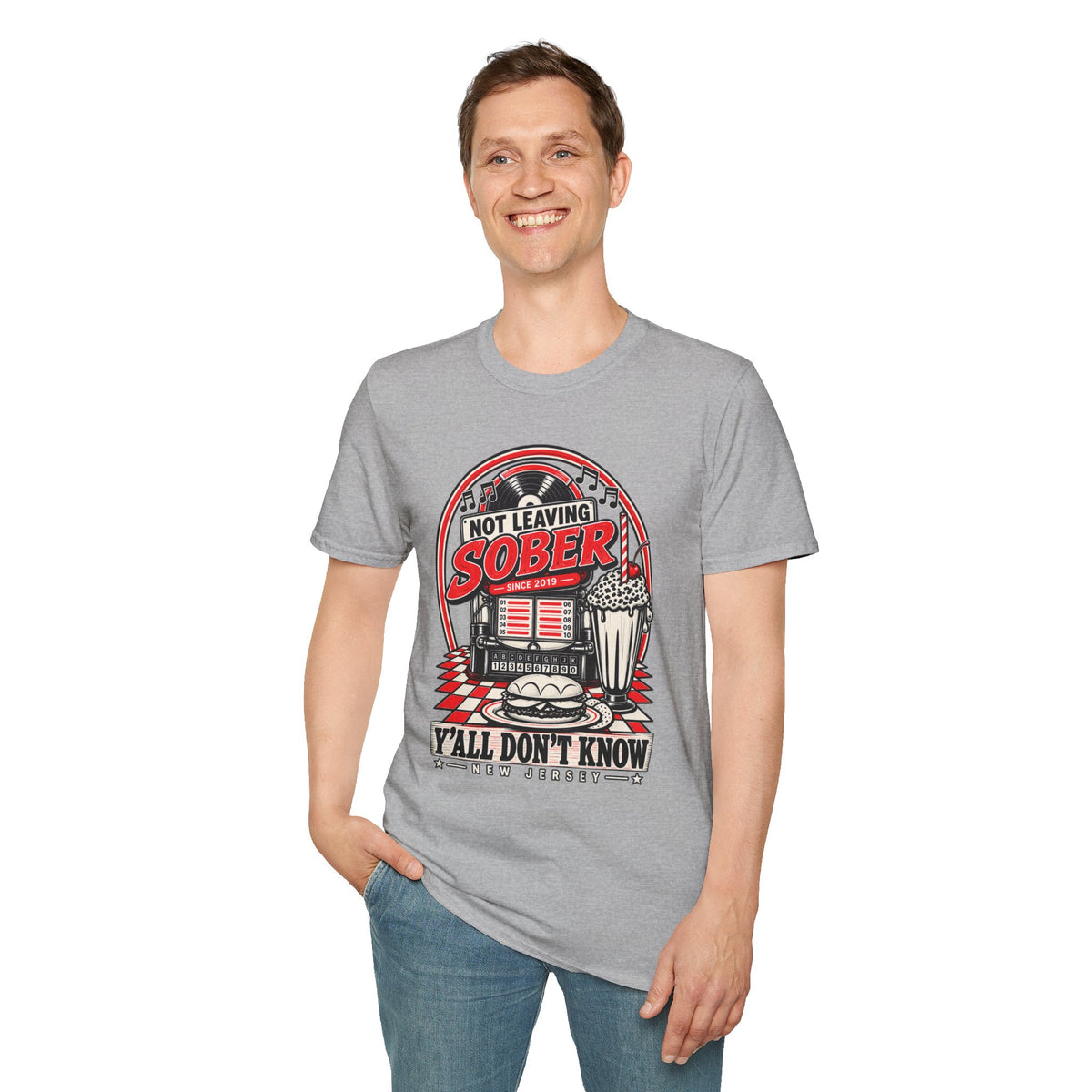 Not Leaving Sober Retro Diner T-shirt