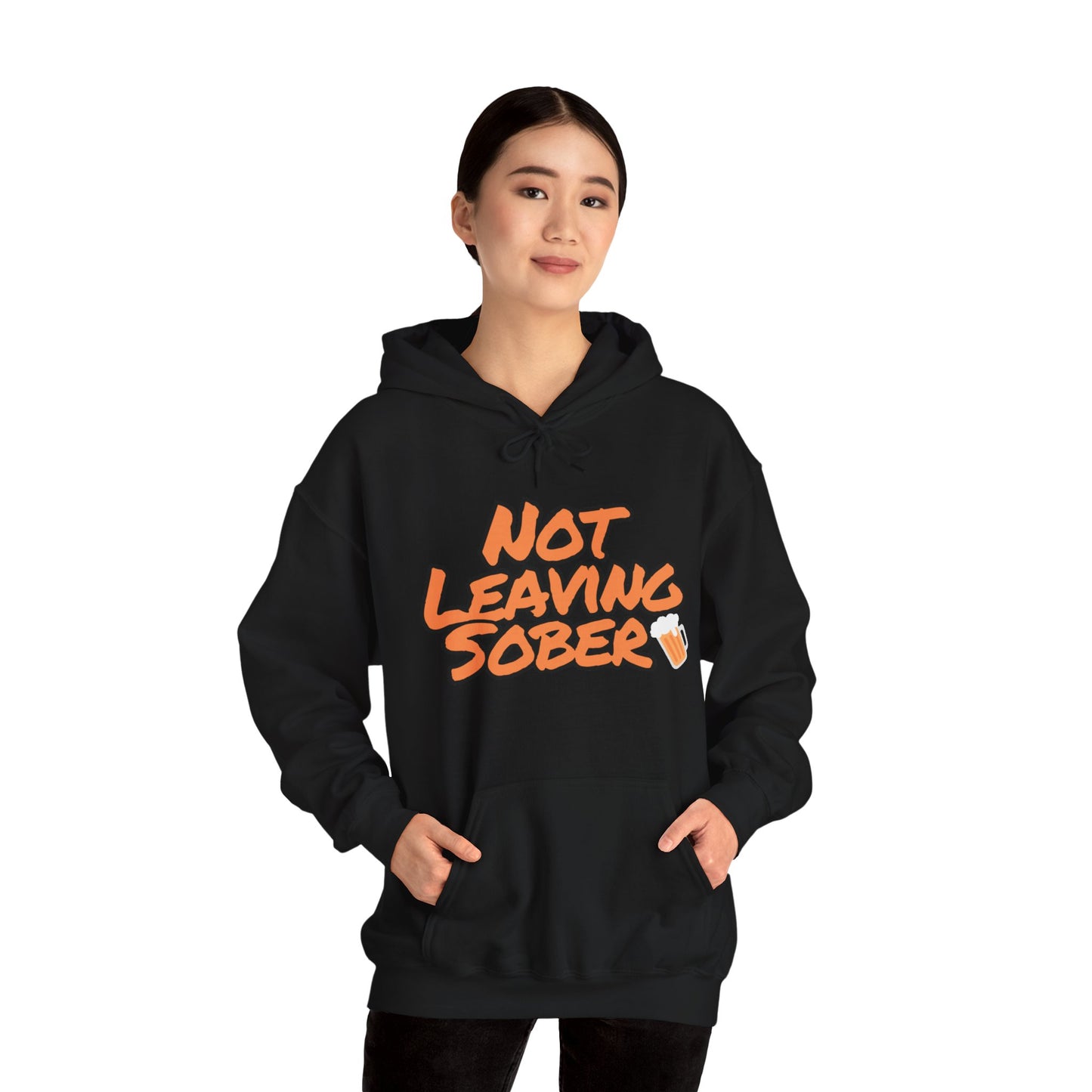 Not Leaving Sober black hoodie