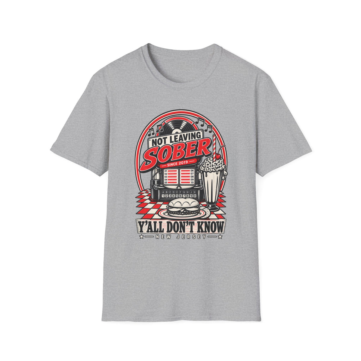Not Leaving Sober Retro Diner T-shirt