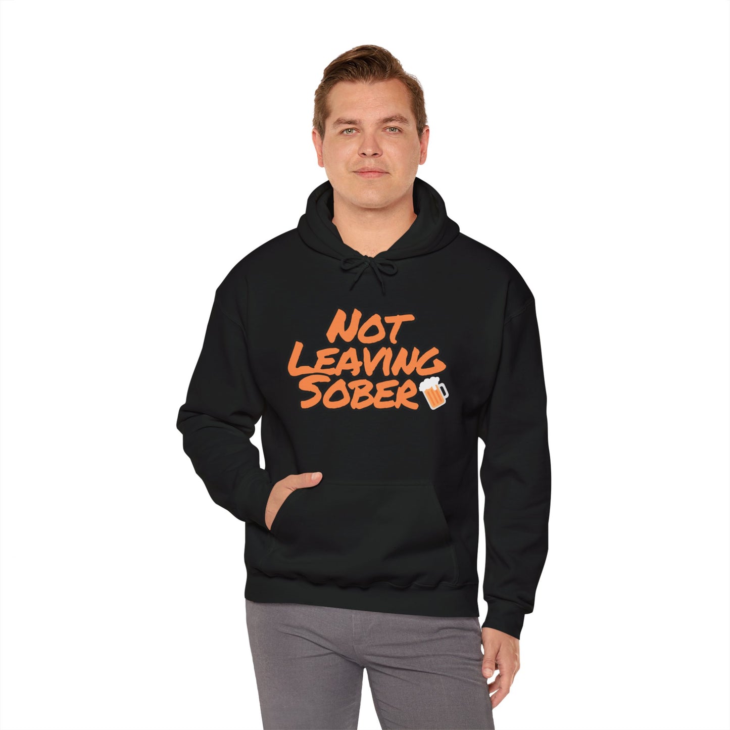 Not Leaving Sober black hoodie