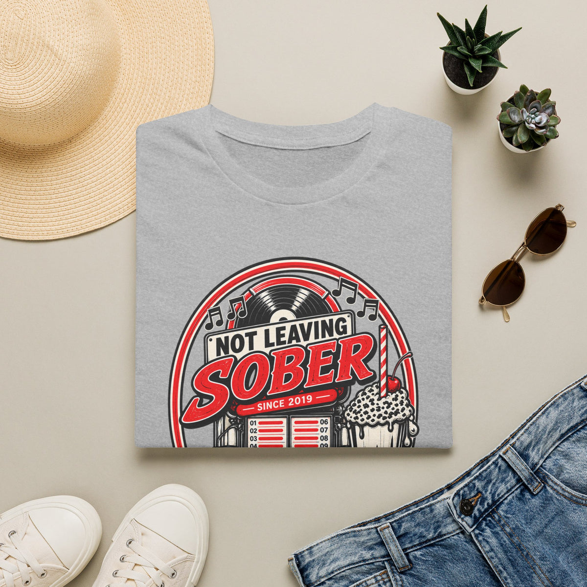 Not Leaving Sober Retro Diner T-shirt