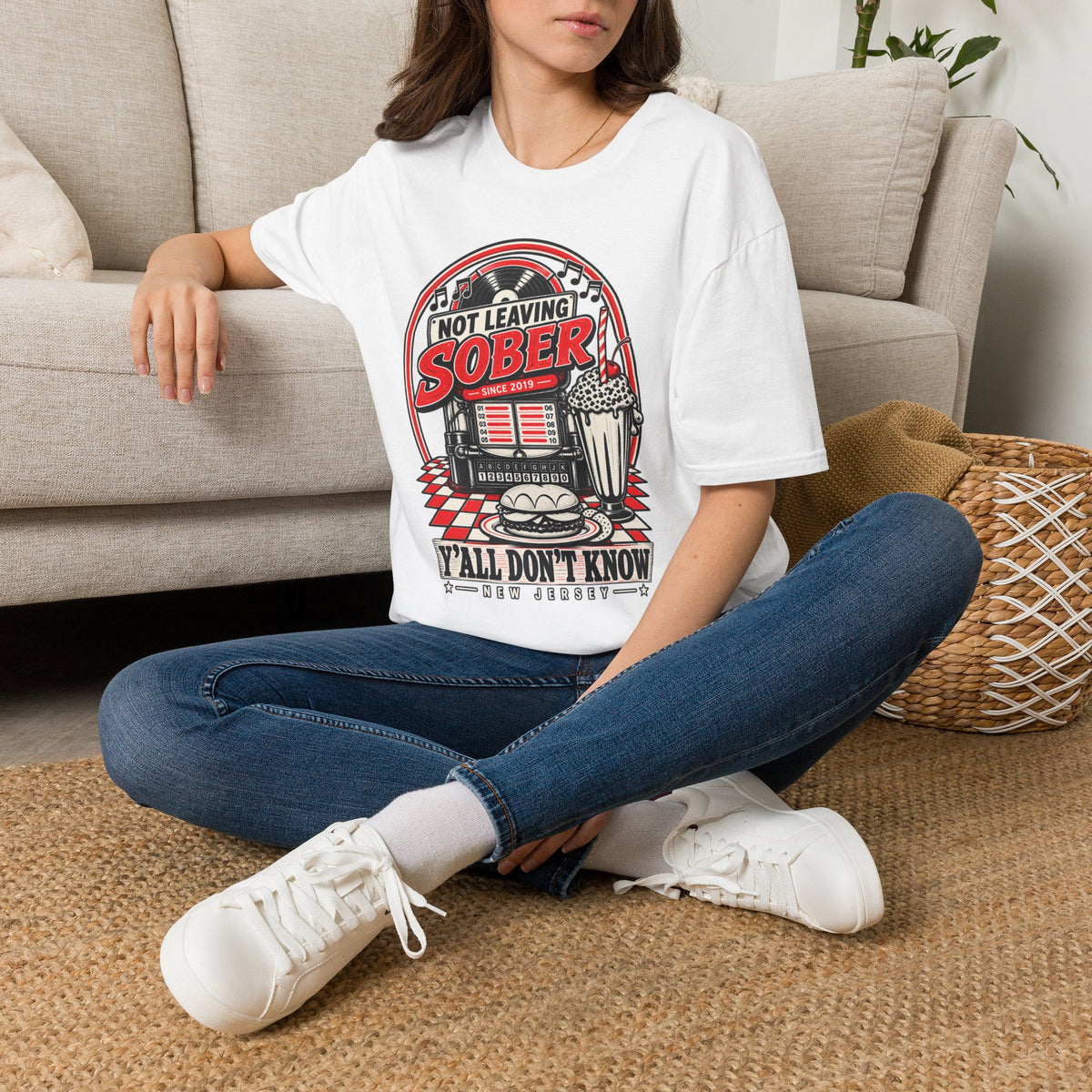 Not Leaving Sober Retro Diner T-shirt