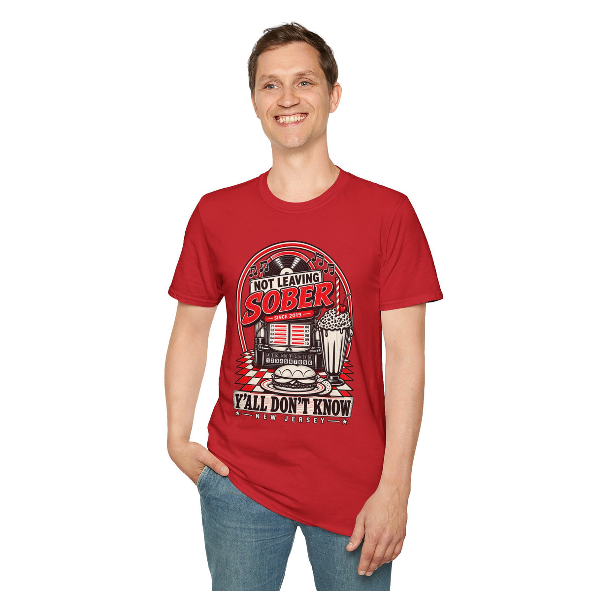 Not Leaving Sober Retro Diner T-shirt