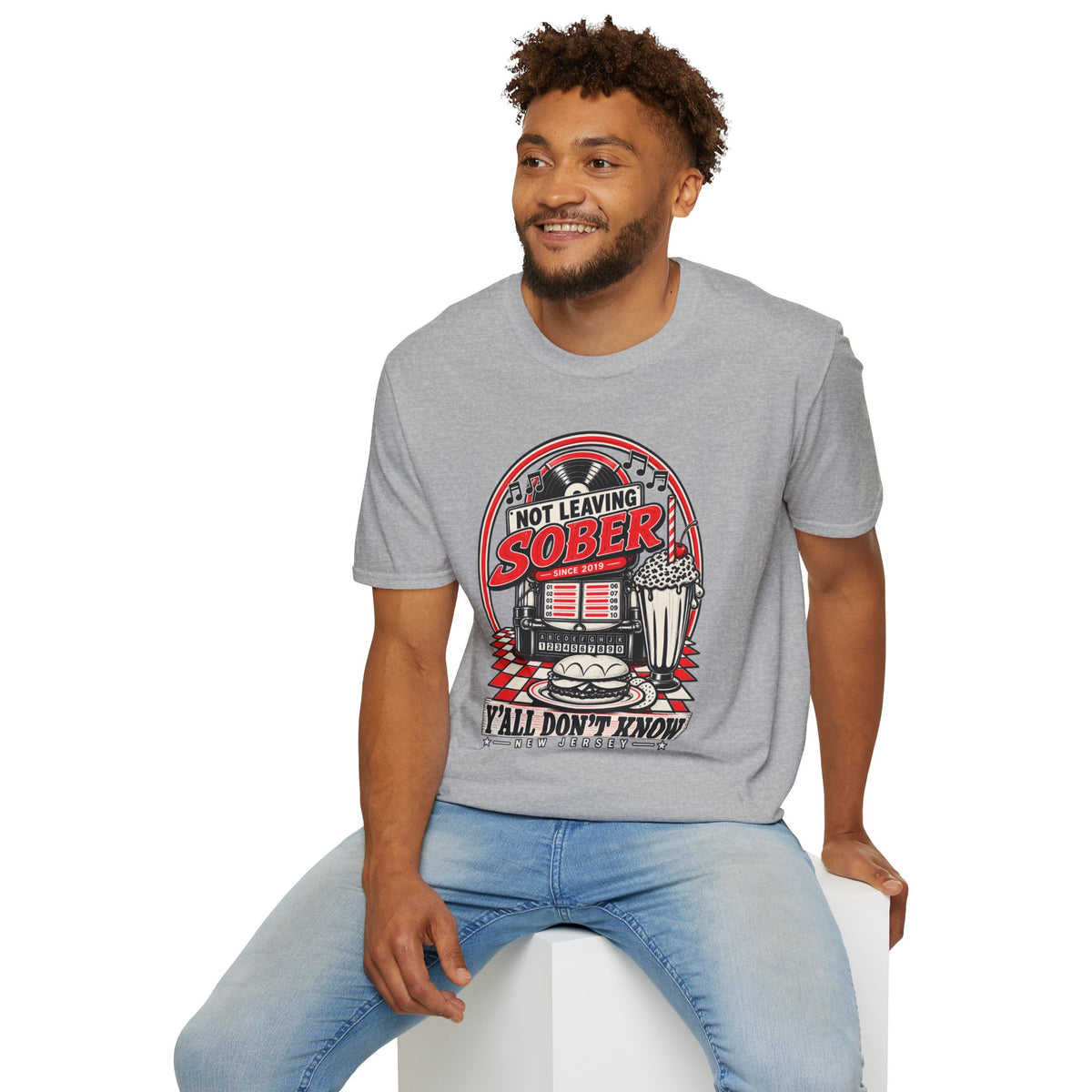 Not Leaving Sober Retro Diner T-shirt