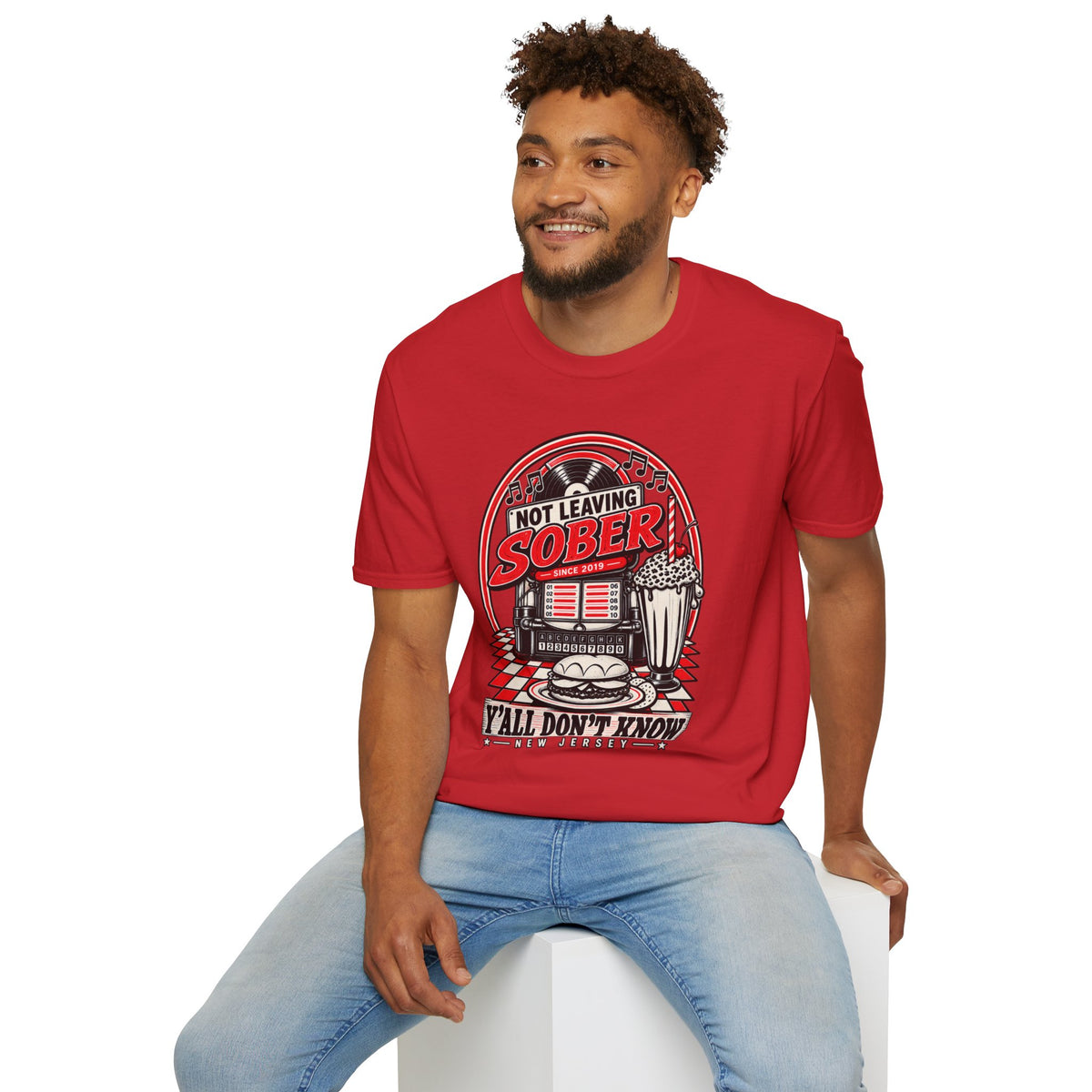 Not Leaving Sober Retro Diner T-shirt